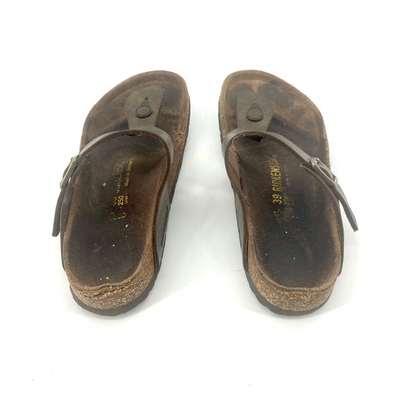 Birkenstock Black Patent Gizeh Sandal Size 39 - Picture 4 of 7